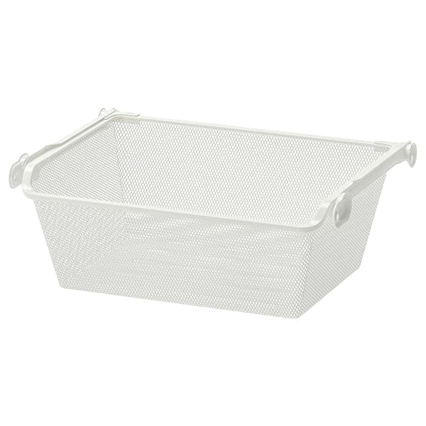 Ikea KOMPLEMENT - Mesh basket with pull-out rail, white, 50x35 cm