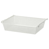 KOMPLEMENT mesh basket with pull-out rail, white, 75x58 cm