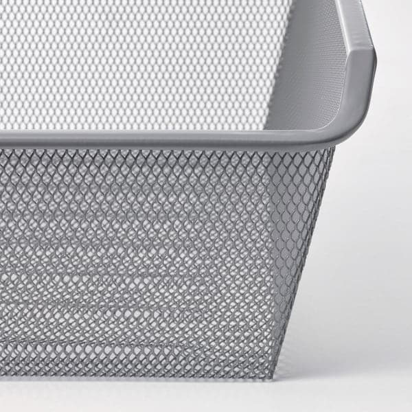 Ikea KOMPLEMENT - Mesh basket with pull-out rail, dark grey, 75x35 cm