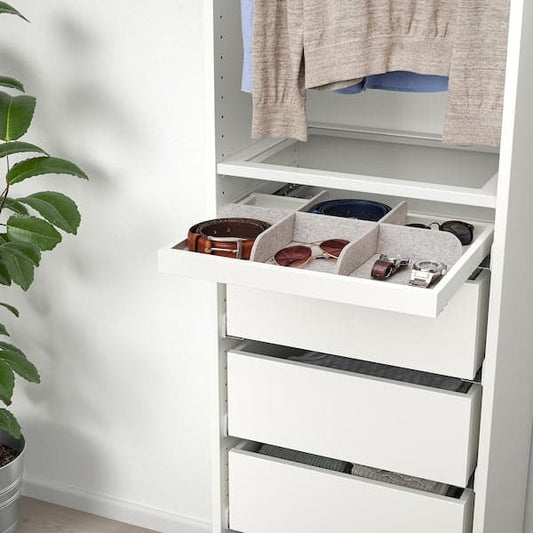 Ikea KOMPLEMENT - Divider for pull-out tray, light grey, 50x35 cm