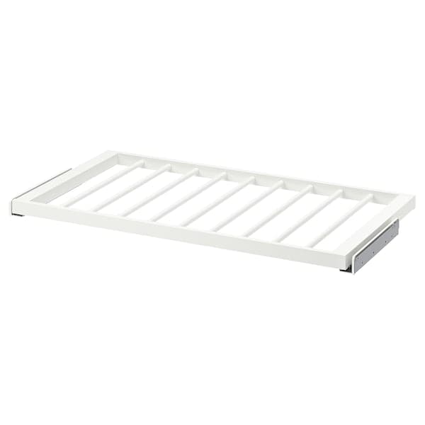 KOMPLEMENT pull-out trouser hanger, white, 96.5x3.5x42 cm