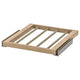 KOMPLEMENT pull-out trouser hanger, white stained oak effect, 50x58 cm