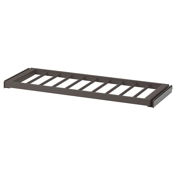 Ikea KOMPLEMENT - Pull-out trouser hanger, dark grey, 100x35 cm