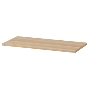Ikea KOMPLEMENT - Shelf, white stained oak effect, 75x35 cm