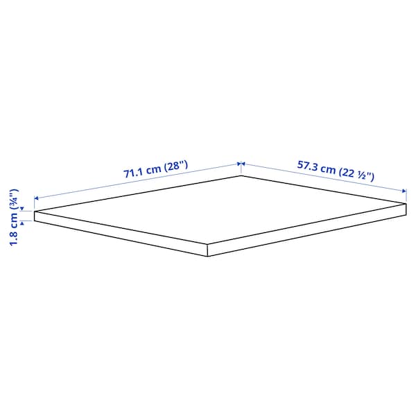Ikea KOMPLEMENT - Shelf, white stained oak effect, 75x58 cm