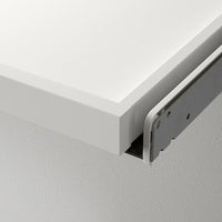 KOMPLEMENT pull-out tray with divider, white/light grey, 75x35 cm