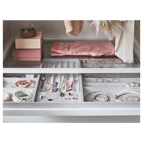 Ikea KOMPLEMENT - Pull-out tray with insert, white, 100x58 cm