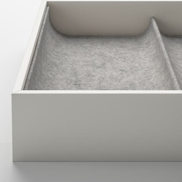 Ikea KOMPLEMENT - Pull-out tray with insert, white, 100x58 cm