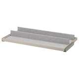 KOMPLEMENT pull-out tray with shoe insert, grey-beige/light grey, 100x58 cm