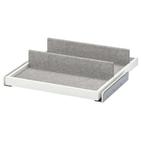 KOMPLEMENT pull-out tray with shoe insert, white/light grey, 50x58 cm