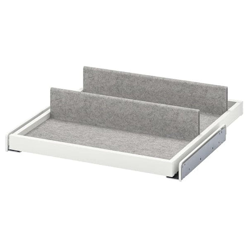 KOMPLEMENT - Pull-out tray with shoe insert, white/light grey, 50x58 cm