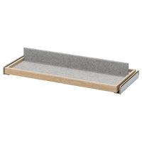KOMPLEMENT pull-out tray with shoe insert, white stained oak effect/light grey, 75x35 cm