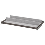 KOMPLEMENT pull-out tray with shoe insert, dark grey/light grey, 100x58 cm