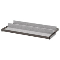 KOMPLEMENT pull-out tray with shoe insert, dark grey/light grey, 100x58 cm