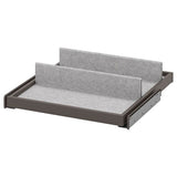 KOMPLEMENT pull-out tray with shoe insert, dark grey/light grey, 50x58 cm