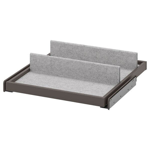 KOMPLEMENT - Pull-out tray with shoe insert, dark grey/light grey, 50x58 cm