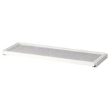 KOMPLEMENT pull-out tray with drawer mat, white/light grey, 100x35 cm
