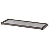 KOMPLEMENT pull-out tray with drawer mat, dark grey/light grey, 100x35 cm