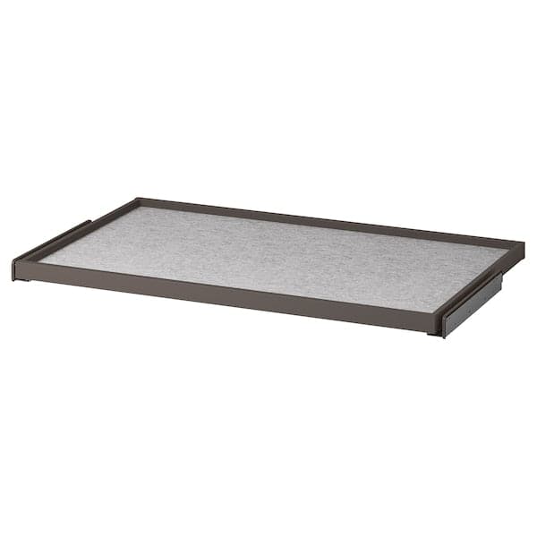 Ikea KOMPLEMENT - Pull-out tray with drawer mat, dark grey/light grey, 100x58 cm