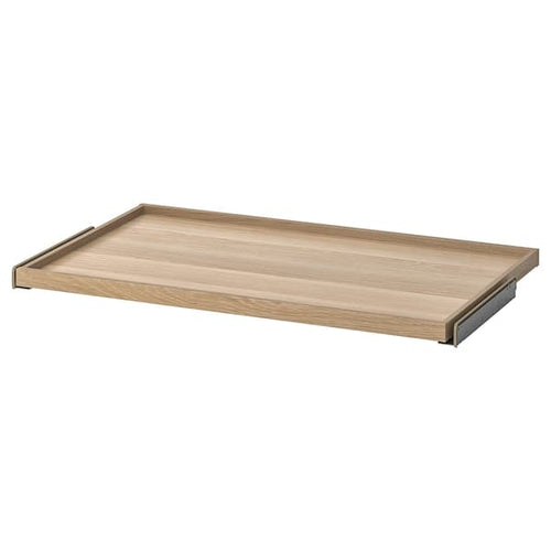 KOMPLEMENT - Pull-out tray, white stained oak effect, 100x58 cm