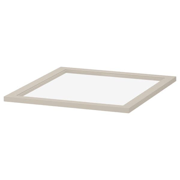 Ikea KOMPLEMENT - Glass shelf, grey-beige, 50x58 cm