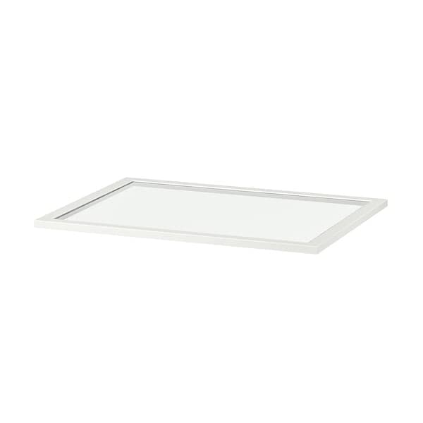 KOMPLEMENT glass shelf, white, 75x58 cm