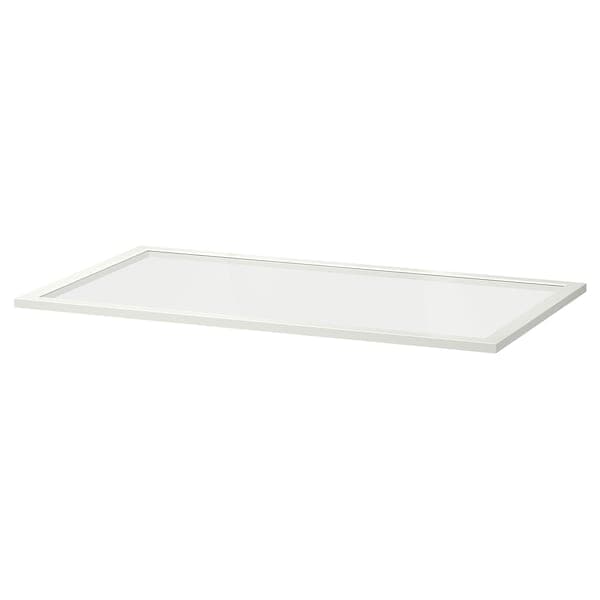 Ikea KOMPLEMENT - Glass shelf, white, 100x58 cm
