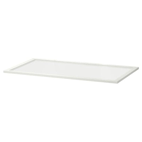 KOMPLEMENT - Glass shelf, white, 100x58 cm