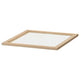 KOMPLEMENT glass shelf, white stained oak effect, 50x58 cm
