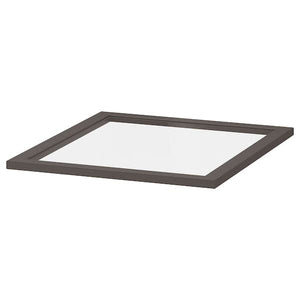 Ikea KOMPLEMENT - Glass shelf, dark grey, 50x58 cm
