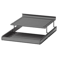 KOMPLEMENT pull-out shoe shelf, dark grey, 50x58 cm