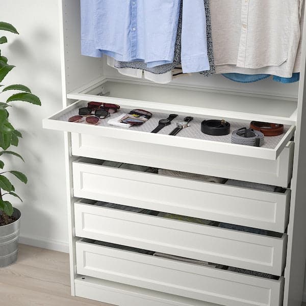 Ikea KOMPLEMENT Drawer coating - light grey pattern 90x30 cm ,