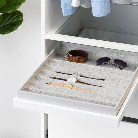 Ikea KOMPLEMENT - Insert with compartments, light grey, 40x53x5 cm
