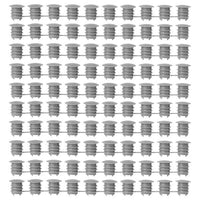 KOMPLEMENT cover cap, dark grey, 100 pack, 100 pack