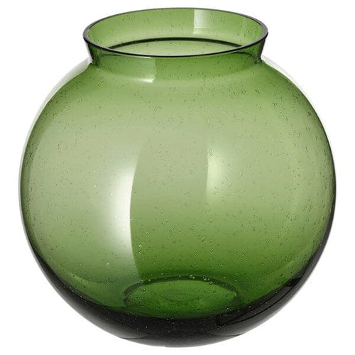 KONSTFULL - Vase, green, 19 cm