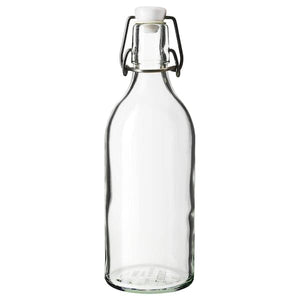 Ikea KORKEN - Bottle with stopper, clear glass, 0.5 l