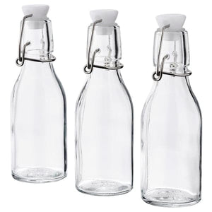 Ikea KORKEN - Bottle with stopper, clear glass, 15 cl