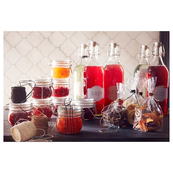 Ikea KORKEN - Jar with lid, clear glass, 0.5 l