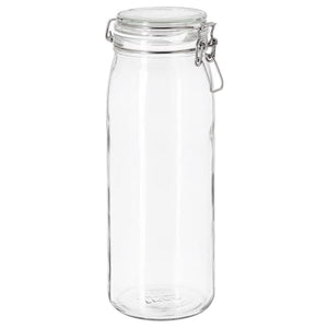 KORKEN - Jar with lid, clear glass, 2 l - best price from Maltashopper.com 90213549