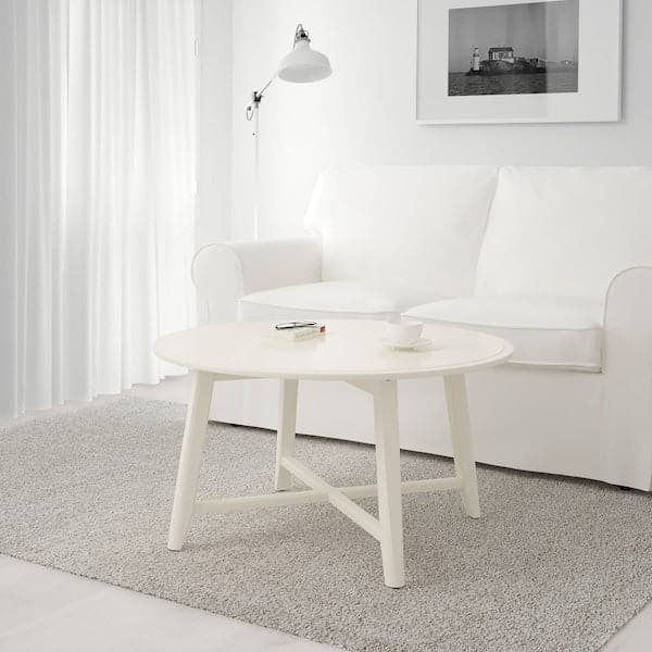 Ikea KRAGSTA - Coffee table, white, 90 cm