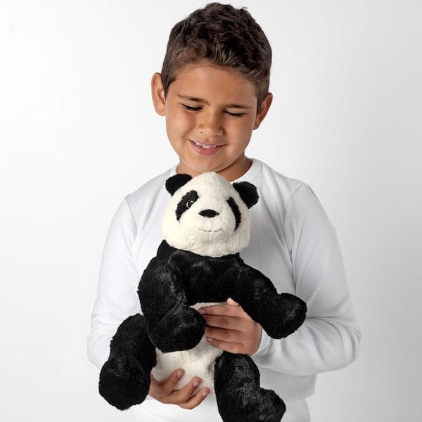 Ikea KRAMIG - Soft toy, white/black