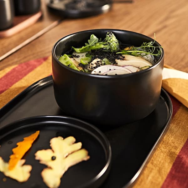 Ikea KRÖSAMOS - Serving bowl, black ,