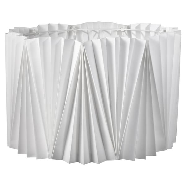 KUNGSHULT lamp shade, pleated white, 42 cm