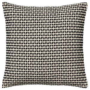 Ikea KUSTFLY - Cushion cover, beige/black, 50x50 cm