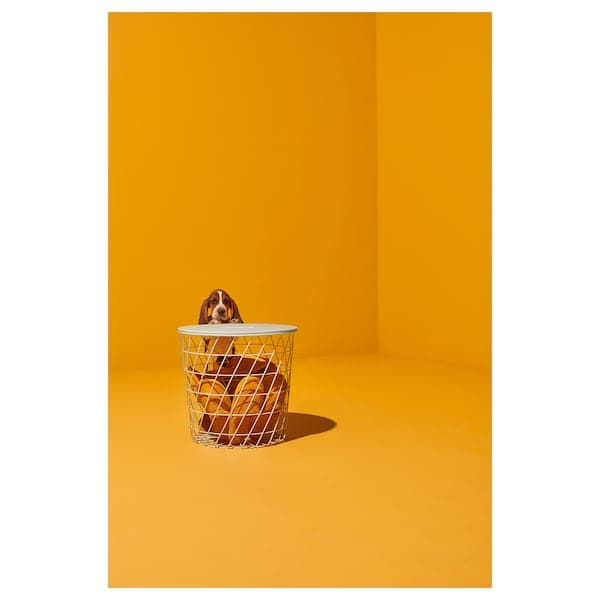 Ikea KVISTBRO - Storage table, white, 44 cm