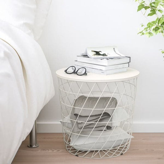 Ikea KVISTBRO - Storage table, white, 44 cm