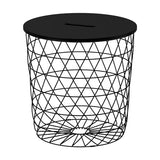 KVISTBRO storage table, black, 44 cm