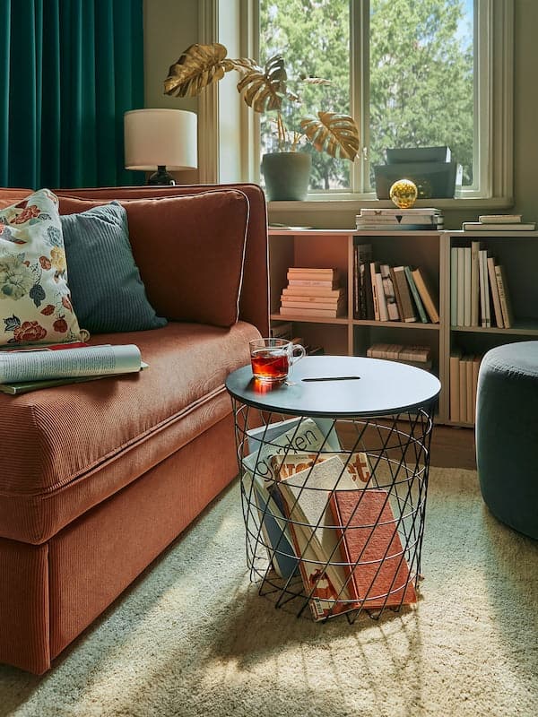 KVISTBRO - Storage table, black, 44 cm - best price from Maltashopper.com 90480401