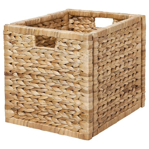 LABBSAL - Basket, handmade water hyacinth, 32x34x32 cm