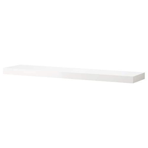 LACK - Wall shelf, white/high-gloss, 110x26 cm